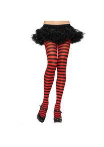 Leg Avenue Pantyhose black-red striped