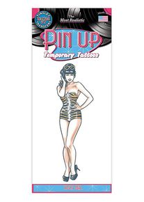 Tiger-Girl Pin-up Plak-Tattoo