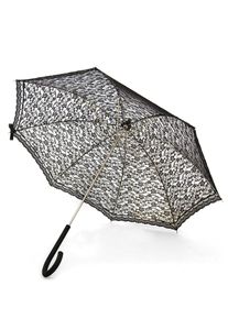 maskworld Ombrellone con pizzo nero