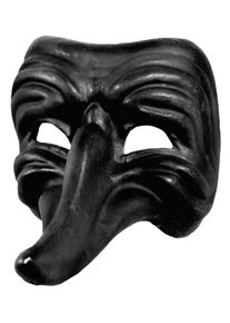 maskworld Batocchio nero - Venetian Mask