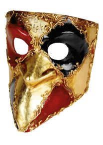 maskworld Bauta scacchi colore musica - Venetian Mask