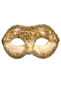 maskworld Colombina stucco craquele oro - Venetian Mask