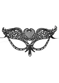 maskworld Black lace mask heart