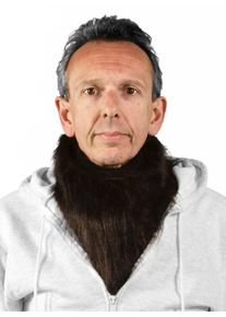 Fur collar dark brown | halloween mask