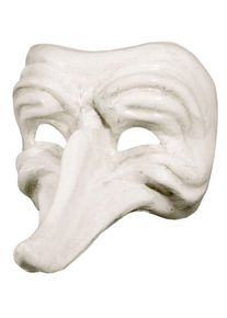 maskworld Batocchio bianco - Venetian Mask