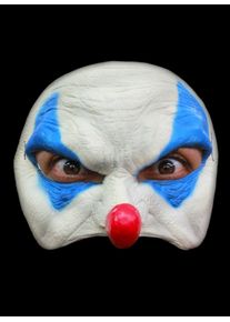 Blue Clown Half Mask