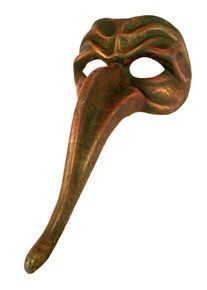maskworld Zanni bronzo - Venetian Mask