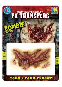 Zombie Kehlenwunde 3D FX Transfers | Faschingsschminke