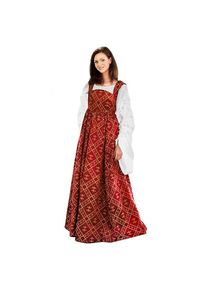 Medieval Dress - Fleur-De-Lis, red
