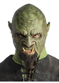 Chinless silicone orc mask - Grakharr
