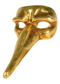 maskworld Scaramouche oro - Venetian Mask