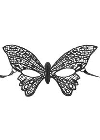 maskworld Black lace mask butterfly