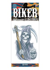 Gevatter Tod Klebe-Tattoo | Faschingsschminke