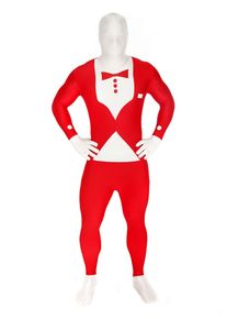 Morphsuit Tuxedo red Full Body Costume | halloween costume