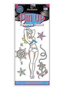 Matrozen Pin Up Plak-Tattoo