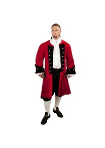 maskworld Velvet Dress Coat red
