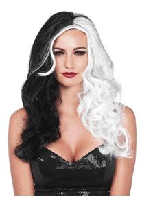 Leg Avenue Fashion Wig black & white