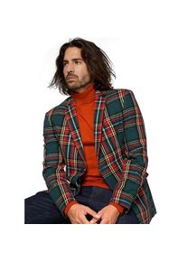 OppoSuits Tartan Deluxe Blazer fir green