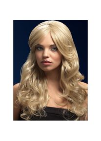 Smiffys Beach Waves Perücke blond, Seitenscheitel