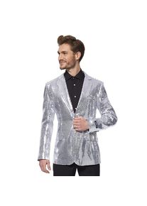 Veste pailletée argentée SuitMeister