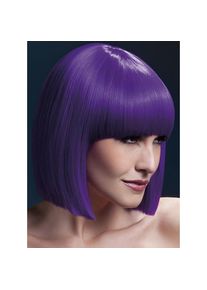 Smiffys Blunt Cut Perücke lila | Kostümzubehör für Karneval