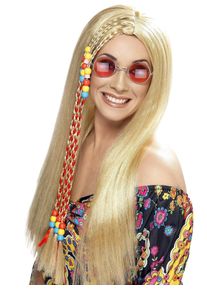 Smiffys Hippie Perücke mit Braids