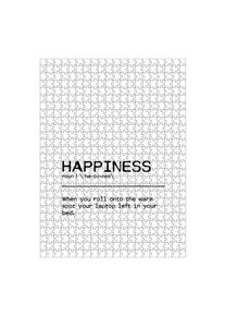 Puzzle Ravensburger "Happiness Quote" artboxONE Puzzle