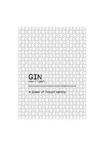 Puzzle Ravensburger "Gin Quote Sanity" artboxONE Puzzle