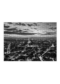 Puzzle Ravensburger "Paris, France romantic skyline, panorama. Eiffel Tower, black and white" artboxONE Puzzle