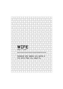 Puzzle Ravensburger "Wife Quote" artboxONE Puzzle
