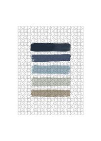 Puzzle Ravensburger "Blue & Taupe Stripes" artboxONE Puzzle
