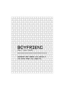Puzzle Ravensburger "Boyfriend Quote" artboxONE Puzzle