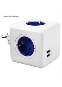 Smart Home Power Cube Socket EU Plug 4 Outlets 2 Usb-poorten Adapter Power Strip Extension Adapter Multi Stekkerdoos