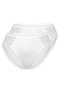 Sassa Mode sassa Dames Slip 'DOTTED MESH' offwhite S