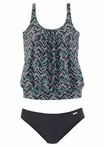 Lascana Tankini dla kobiet czarny Rozmiar XS-S