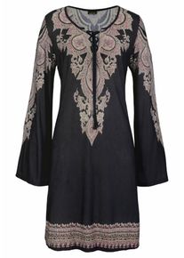 Lascana Strandkleid Damen altrosa / schwarz Größe 38