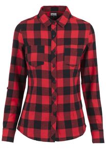 Urban Classics Dames Blouse vuurrood / zwart L