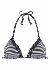 s.Oliver Dames Bikinitop 'Avni' zwart / wit 80