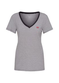 Levi's LEVI'S ®, Damer, Shirts 'Perfect V-Neck Tee', Mørkegrå / Hvid, Størrelse XS