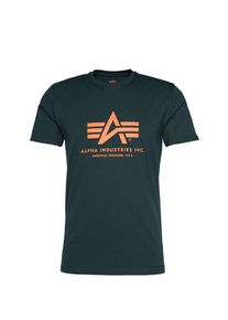 Alpha Industries Heren Shirt donkergroen / oranje XS