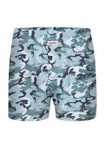 Sugar Pine Vintage-Boxershorts ' Snow Camouflage ' Herren hellblau Größe S