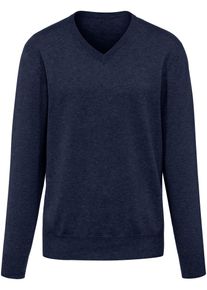 V-Pullover aus 100% Premium-Kaschmir Peter Hahn Cashmere blau