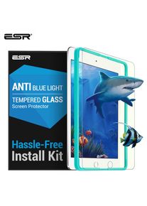 Screen Protector Voor Ipad 2017/Pro 9.7/Air 2/Air Esr 0.33 Mm Anti Blue-Ray gehard Glas Met Gratis Applicator Voor Nieuwe Ipad 2018