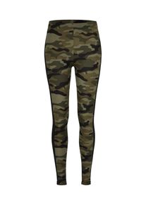 Urban Classics Dames Leggings groen / zwart XS