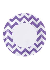 Amscan 8 assiettes en papier à griffes sucrées lilas 23cm