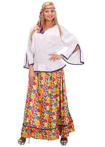 Widmann Costume hippy fiorito con gonna