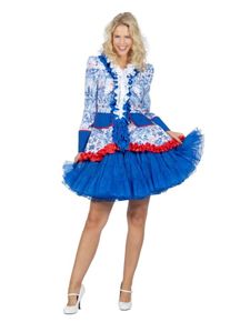 Veste de garde Holland pour femme bleu et blanc