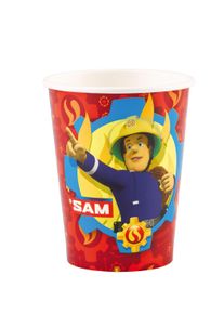 Amscan 8 bicchieri Sam il pompiere 266ml