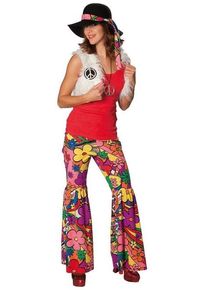 mottoland Costume da donna hippy fiorito con gilet