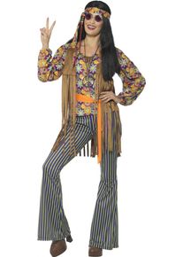 Smiffys Kostium Flower Power Hippie damski